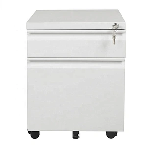 KD structure Cold Rolled Steel Office Furniture 2 Drawer Mobile Pedestal movable cabinet with cushion