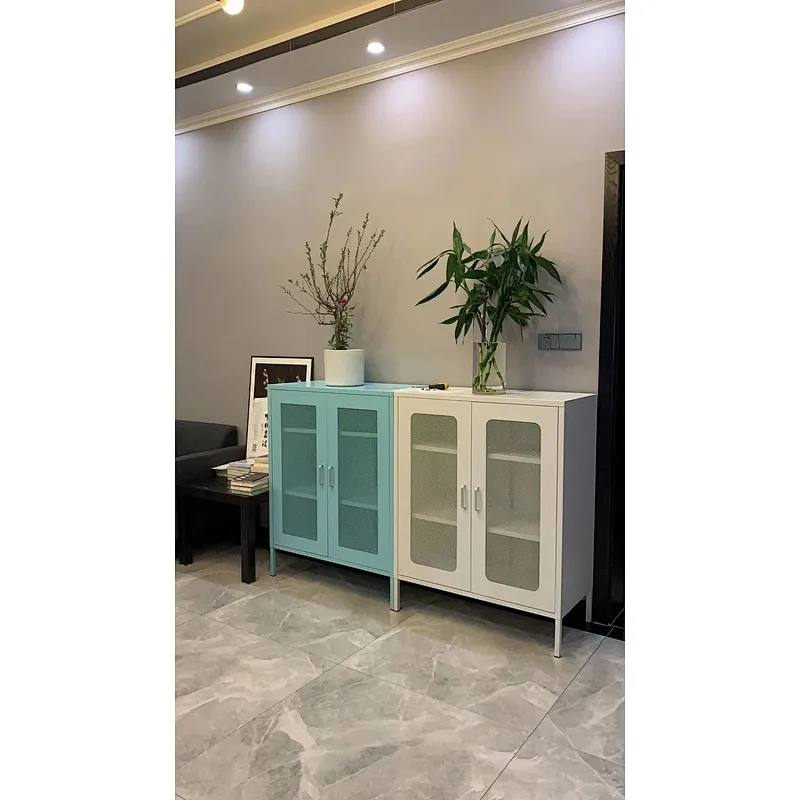 Nordic style home use small metal storage cabinet locker