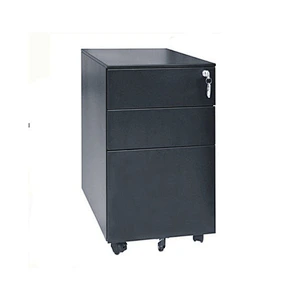 Office furniture 3 drawer metal mobile filing cabinet movable digital lock file cabinet