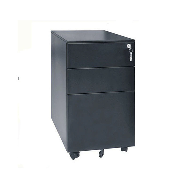 Office furniture 3 drawer metal mobile filing cabinet movable digital lock file cabinet