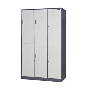 Changing room school steel metal storage lockers 6 Door Steel Metal Laundry Room Locker Cabinet