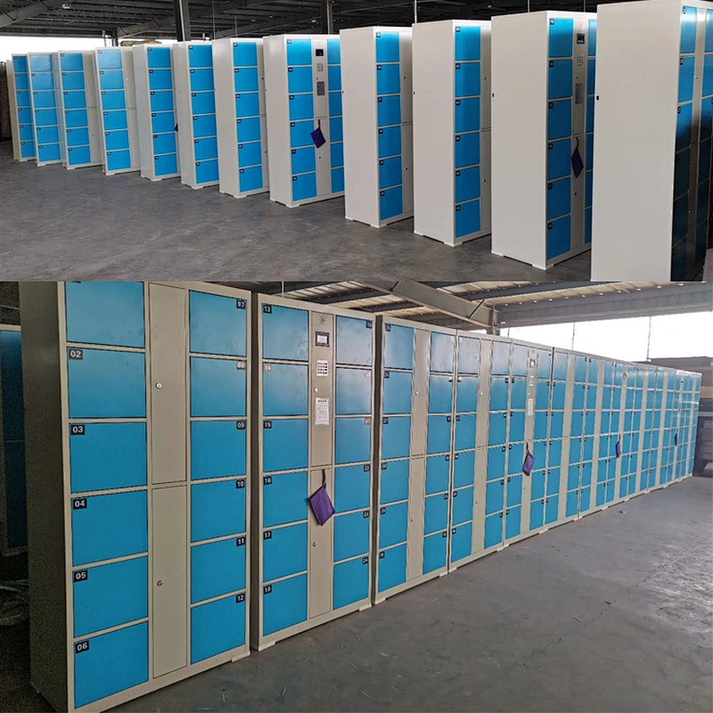 Color Gym Electronic Lockers Metal Steel Smart Storage automatic Locker