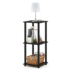 Home furniture simplistic 2 tire Nordic end table metal wood sofa bed side table