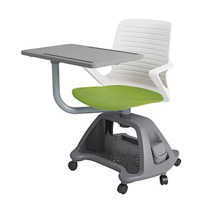 Butterfly base school chair with writing tablet, school  node chair,student university chair