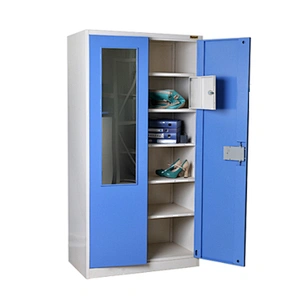 Henan Ral Color 2/3 Door Steelite Home Furniture Metal Locker Student School Steel Lockers Bedroom Sliding Wardrobe Design