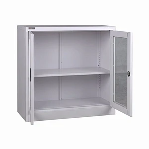 Modern office furniture cabinets glass door file cabinet metal storage