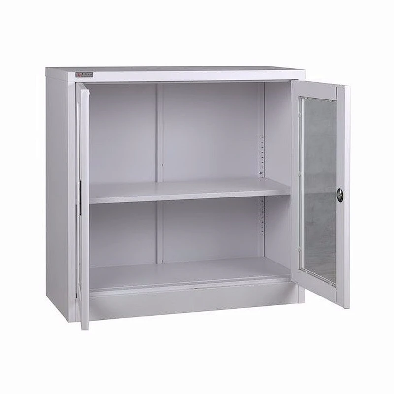 Modern office furniture cabinets glass door file cabinet metal storage