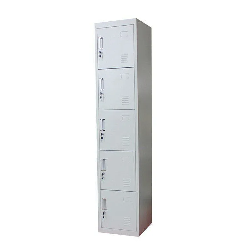 Office use steel customized metal staff locker with locks or 5 door bathroom locker cabinets