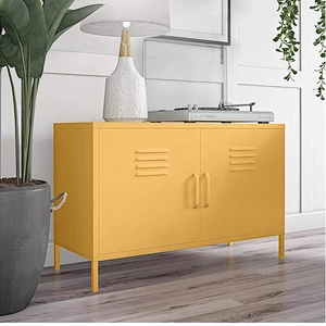 White color metal nordic hotel steel furniture tv cabinet