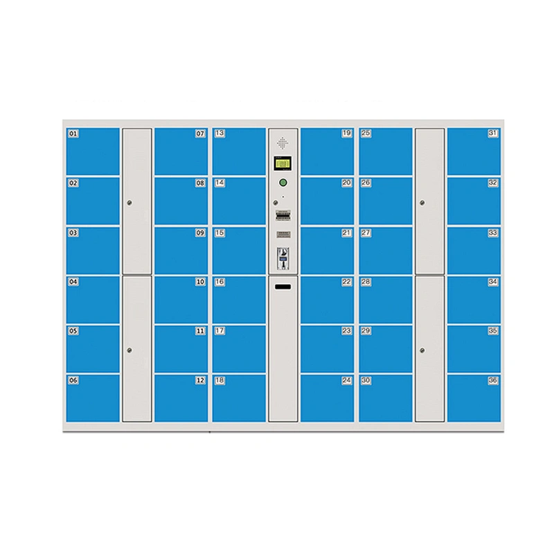Fingerprint delivery intelligent gym outdoor parcel locker system digital electronic steel smart metal storage lockers