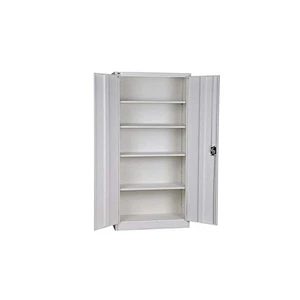 Swing doors file cabinet Steel Classic Storage Cabinet 4 Adjustable Shelves