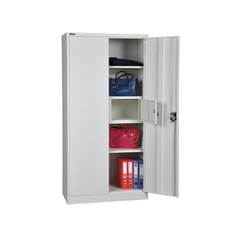 commercial use  home use two doors metal filing locker stainless storage cabinet office furniture with inner safebox