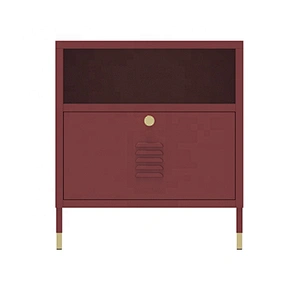 Sofa side low standing metal Nordic style nightstand locker side end table