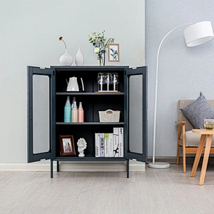 Wholesale living room small cabinets storage 2 door Storage Cabinet Home Steel Cabinet locker