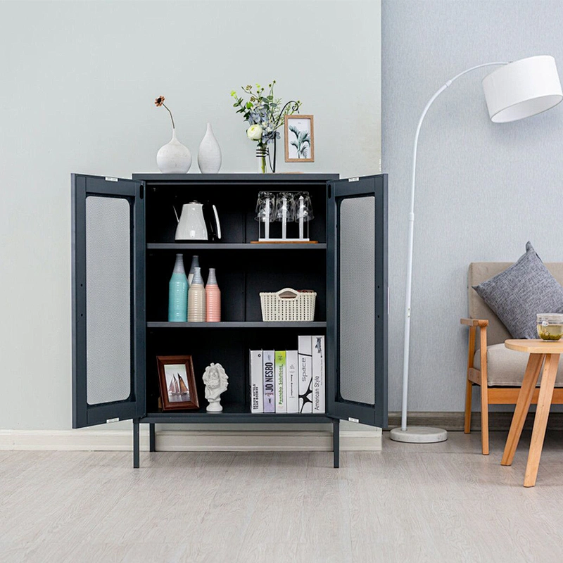 Wholesale living room small cabinets storage 2 door Storage Cabinet Home Steel Cabinet locker
