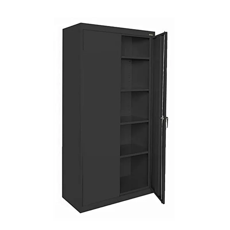 Swing doors file cabinet Steel Classic Storage Cabinet 4 Adjustable Shelves