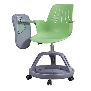 Student Chair Foldable Tablet School Furniture Modern Swivel Plastic Tablet Chair