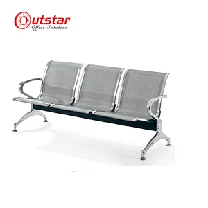 Heavy Duty Waiting Metal Chair Used Hospital Waiting Room Public Waiting Three Seats Chair