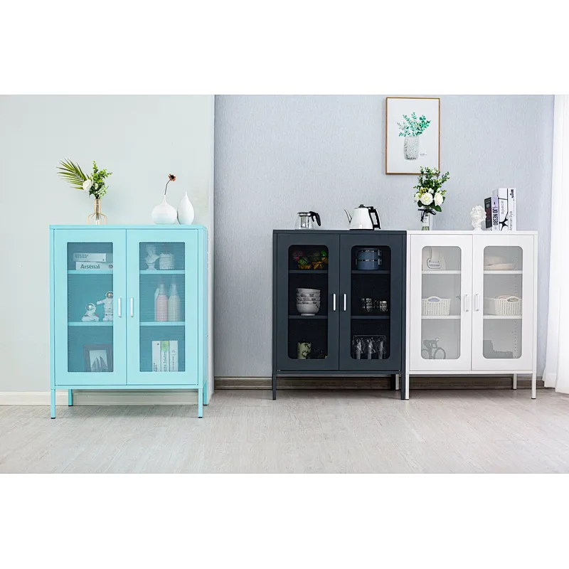 Nordic style home use small metal storage cabinet locker