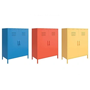 Amazon hot selling home  lockers metal iron sideboard metal iron storage cabinet buffet