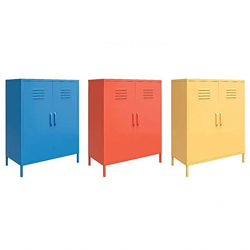 Amazon hot selling home  lockers metal iron sideboard metal iron storage cabinet buffet