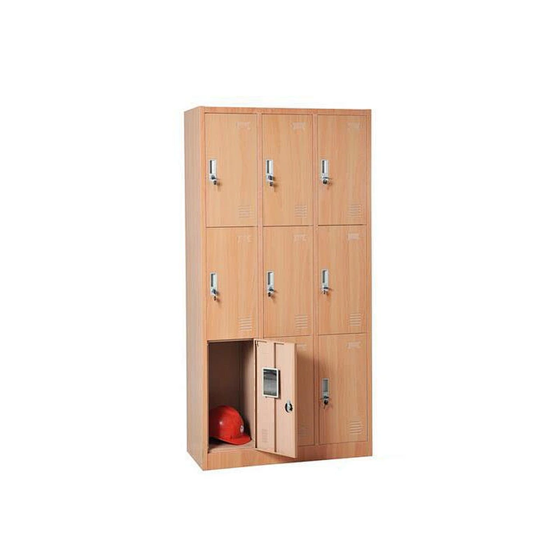 9 door steel locker cupboard  shelf sports lockers Brick color steel locker