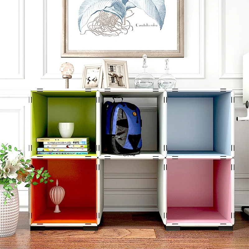 Chinese office school gym home kids storage organizer pvc diy plastic storage cubes