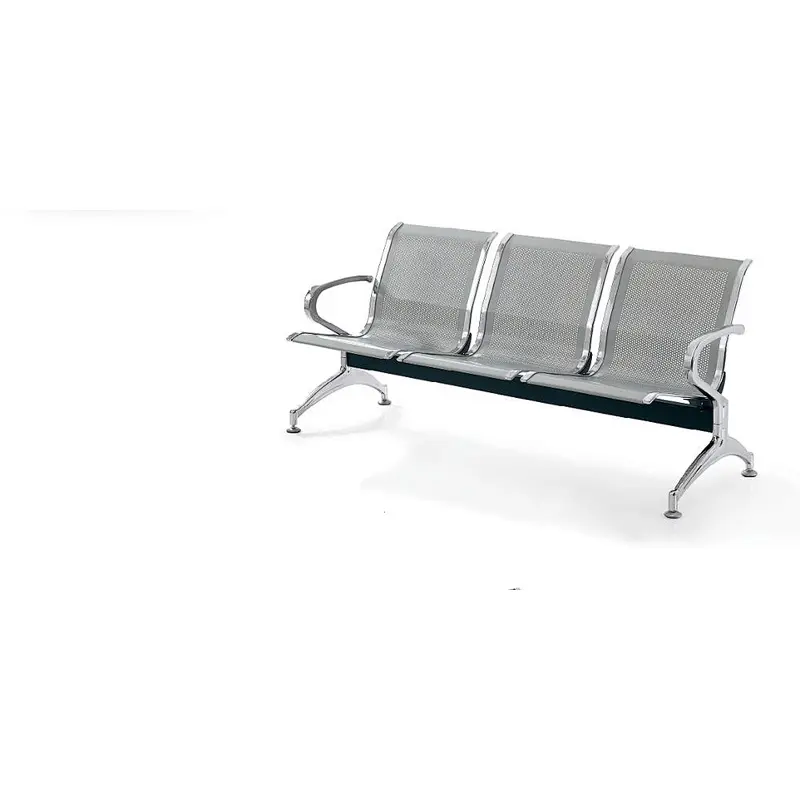 Heavy Duty Waiting Metal Chair Used Hospital Waiting Room Public Waiting Three Seats Chair