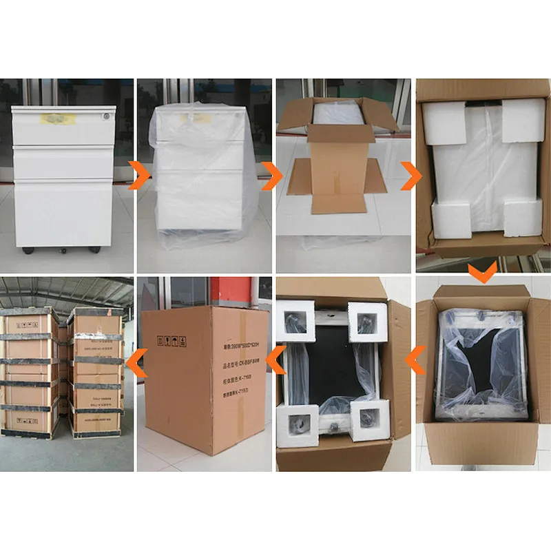 Office File Storage Cabinet 3 Drawer Chest Mobile Pedestal cabinet  file cabinet