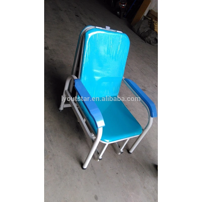 High Quality Factory Directly Used Hospital Working Area Steel Material Chair and Bed for Sale