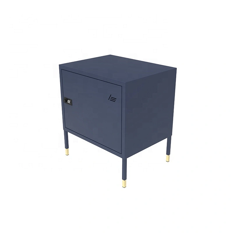 modern metal nightstand luxury high end bedside home storage cupboard