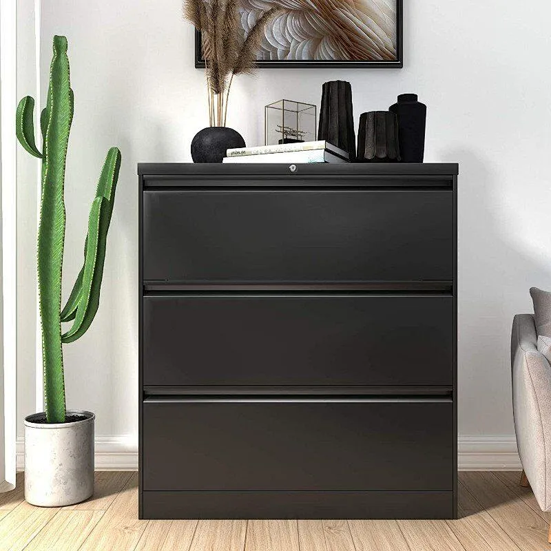 3 lateral drawer file cabinet metal stroge cabinets steel file cabinet for office