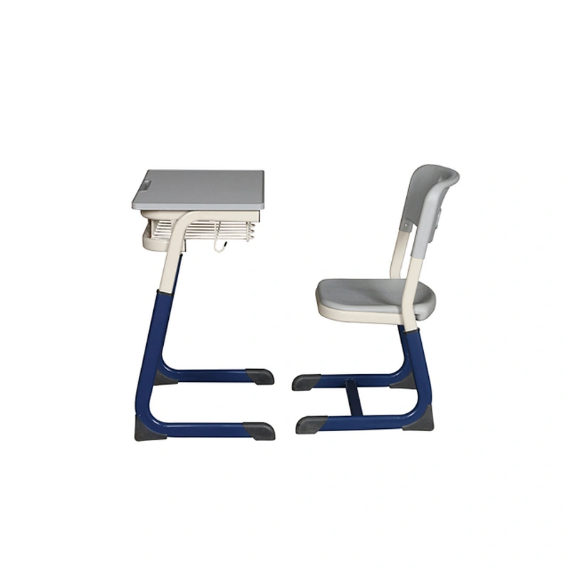 Factory direct sale adjustable height middle school desk and chair single student desk chair