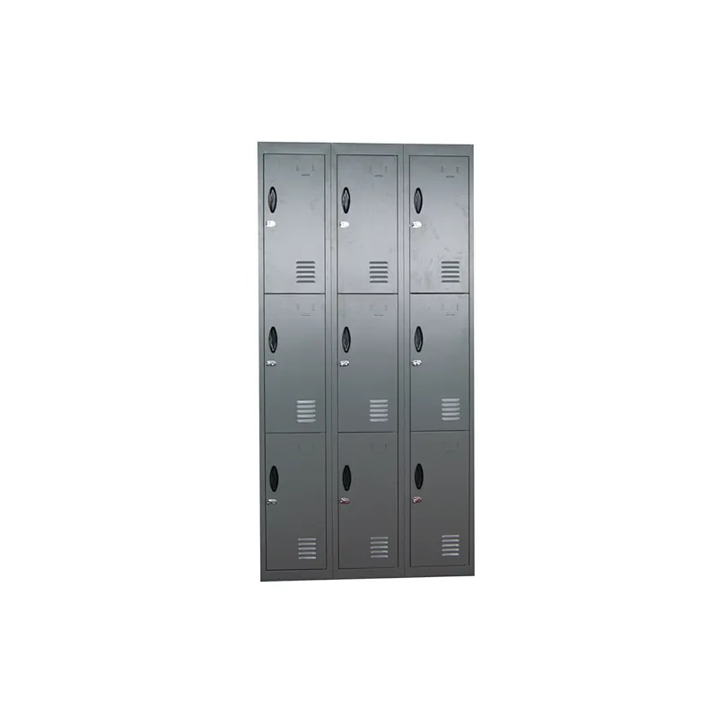 9 doors colourful metal clothes locker school lockers storage cabinet gym corridor factory storage