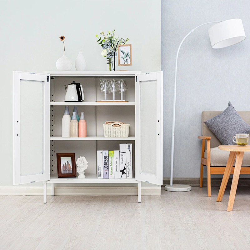 Wholesale living room small cabinets storage 2 door Storage Cabinet Home Steel Cabinet locker