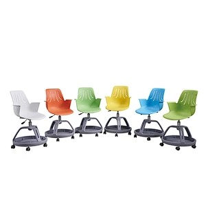Modern Swivel Plastic Tablet Chair Student Chair Foldable Tablet School Furniture