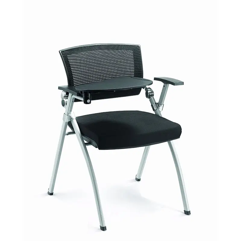 Hot sale training room tables chair sets chair with writing pad