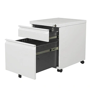 KD structure Cold Rolled Steel Office Furniture 2 Drawer Mobile Pedestal movable cabinet with cushion