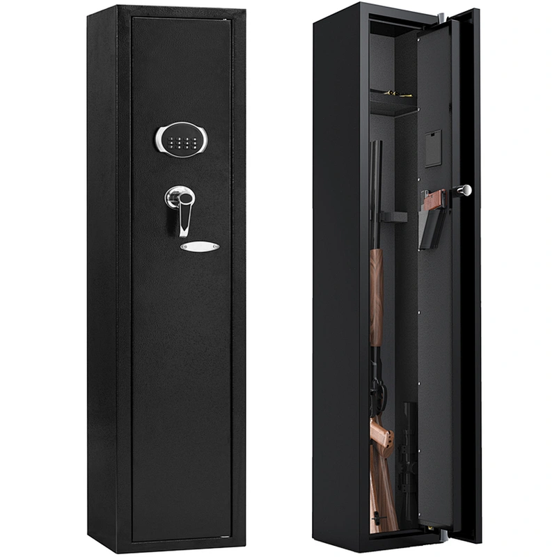 Clearance hidden steel rifle fireproof security cabinet box manufacturer electronic digital lock biometric gun safe