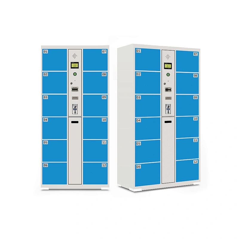Fingerprint delivery intelligent gym outdoor parcel locker system digital electronic steel smart metal storage lockers
