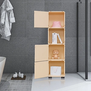 Stackable cabinet plastic diy waterproof abs plastic locker storage bedside abs locker