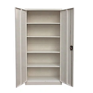 Full height swing door office steel storage furniture fireproof metal file cabinet with lock