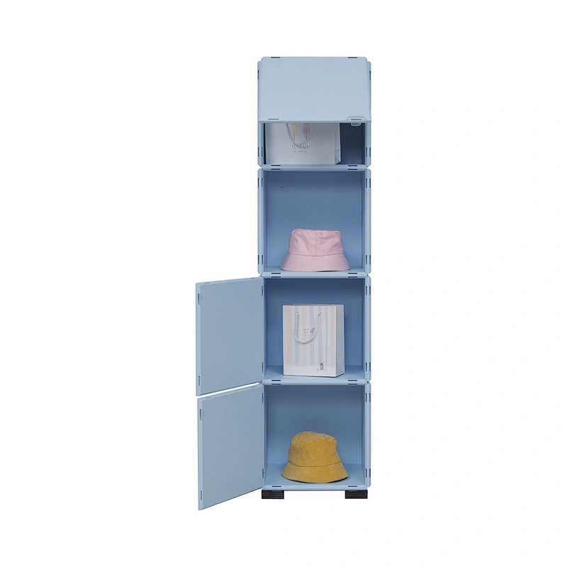 Stackable cabinet plastic diy waterproof abs plastic locker storage bedside abs locker
