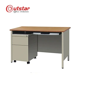 Best Price Drawer Computer Stable Double-seater Architecture Drawing Table Double Modern Desk With Bench Office Wood Cabinet