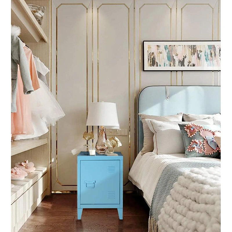 Metal storage bed side cabinet corner cabinet living room furniture cabinet