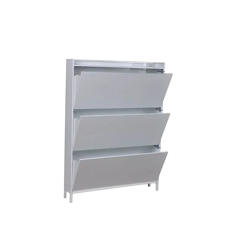 Modern KD Home Living Room shoe cabinet furniture Drawer Steel Shoe Cabinet Metal Folding Shoe Rack Cabinet