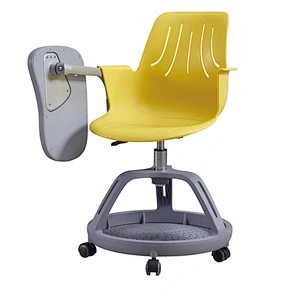 Modern Swivel Plastic Tablet Chair Student Chair Foldable Tablet School Furniture