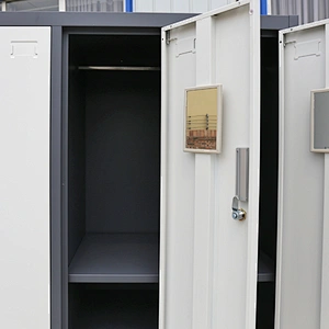 Fashionable and simple staff locker 6 doors steel bathroom gym school clothes storage locker