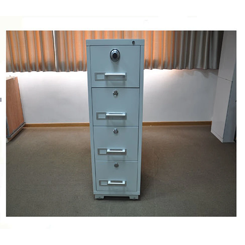 4 drawer antimagnetic fire resistant 2 hours fireproof file cabinet