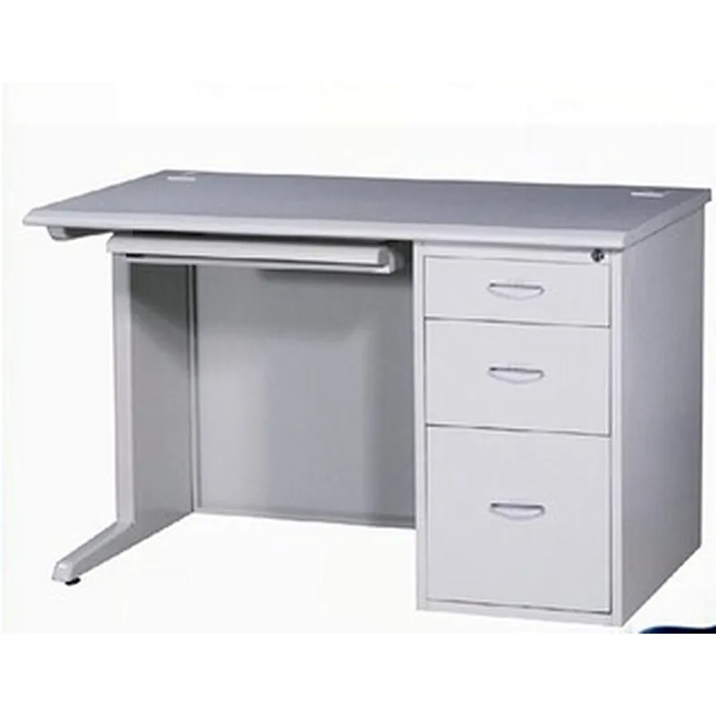 Custom-made office desk solid wood top metal leg  loft office table
